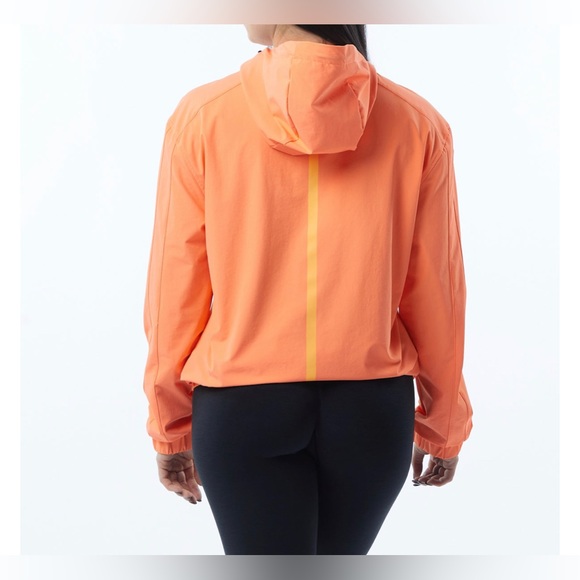 Alphalete EXP TECH Windbreaker JACKET ELECTRIC PEACH NWT GYM WORKOUT ATHLEISURE - Picture 4 of 6